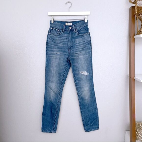 Medium Blue Wash Skinny Jeans - Picture 1 of 7